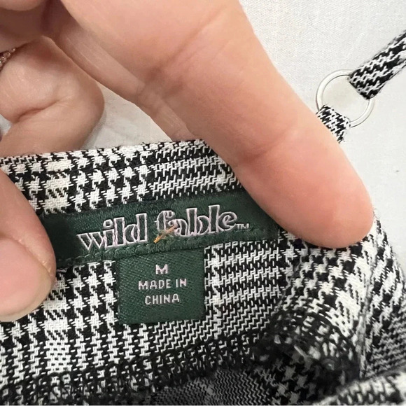 Faux Corset Houndstooth Dress Dark Academia Preppy Y2K Grunge 90’s - Picture 5 of 9